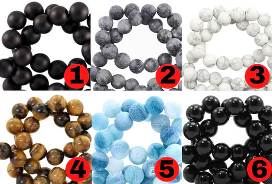 Tesbih Özel Imame ASK Gebetskette mit Namen Gravur aus Naturstein