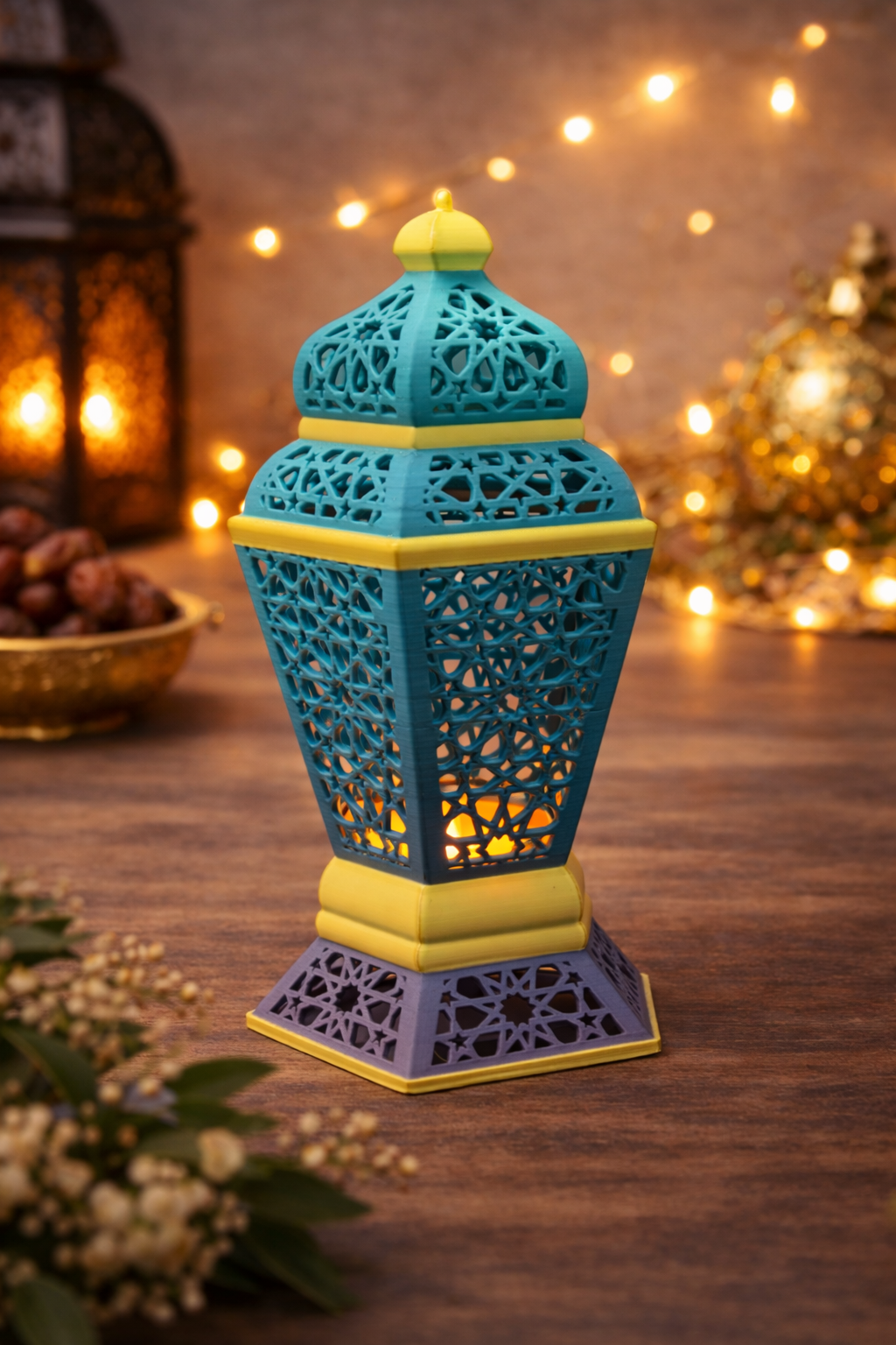 Ramadan Deko Laterne – Mehrfarbig