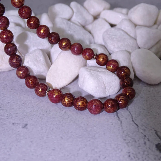 Tesbih / Gebetskette mit Namen Gravur aus Naturstein mit Box