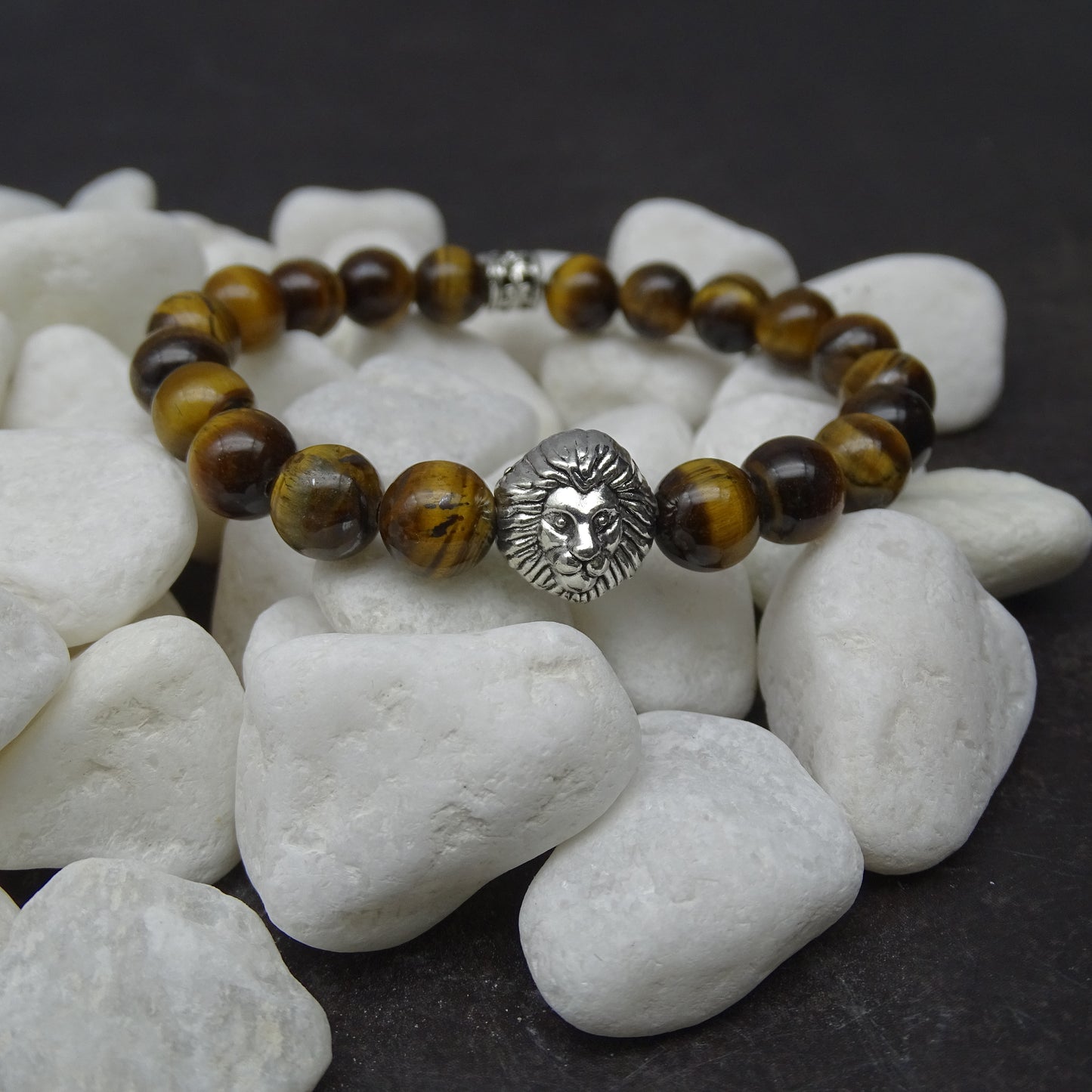 Naturstein Armband mit Name