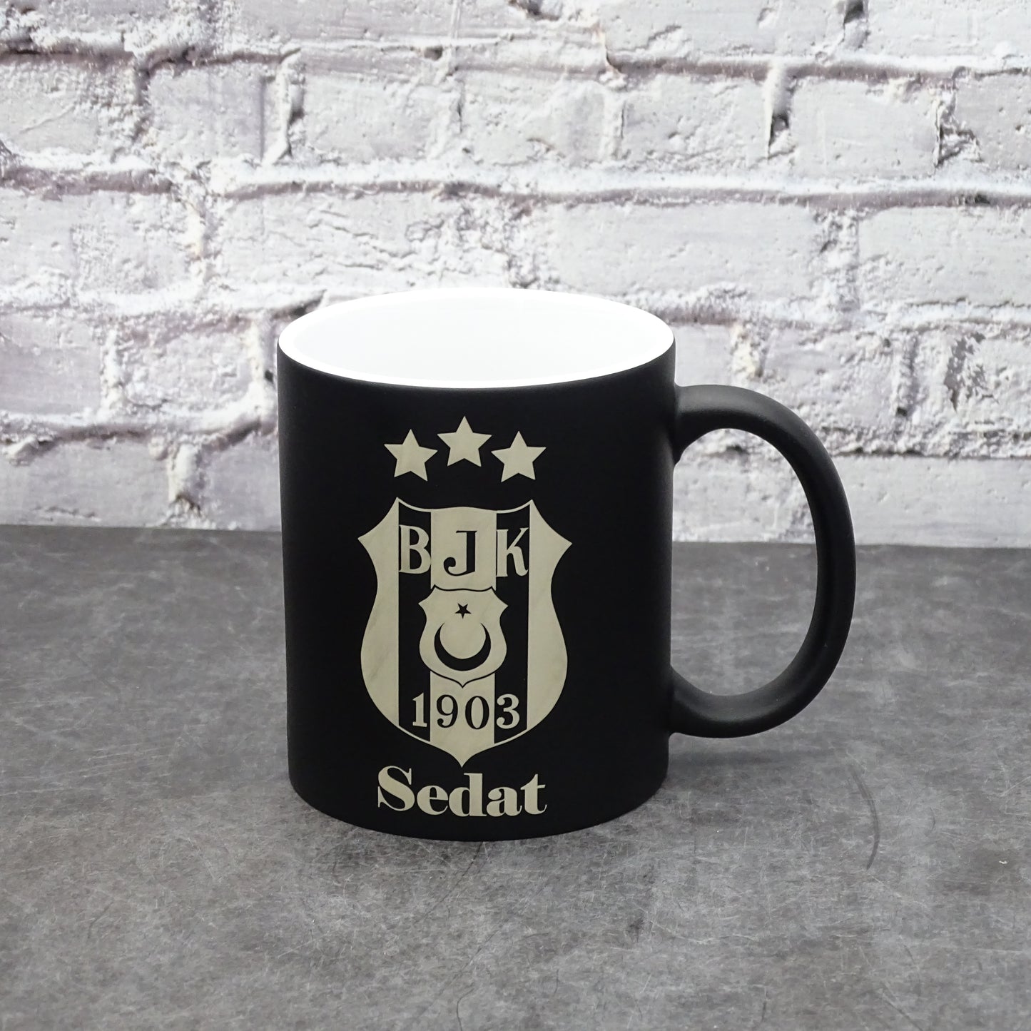 Personalisierte Keramik Tasse mit Wunschname