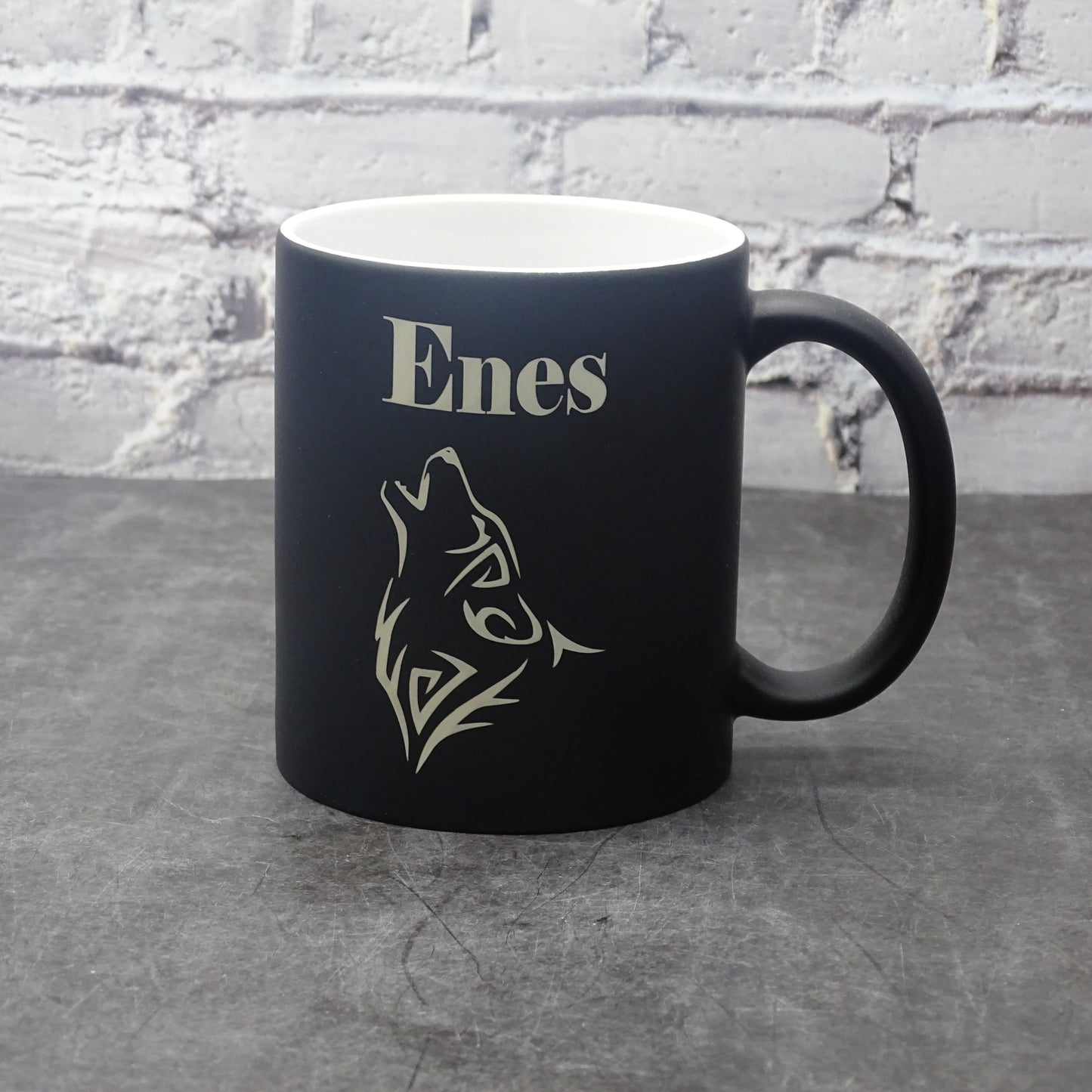 Personalisierte Keramik Tasse mit Wunschname