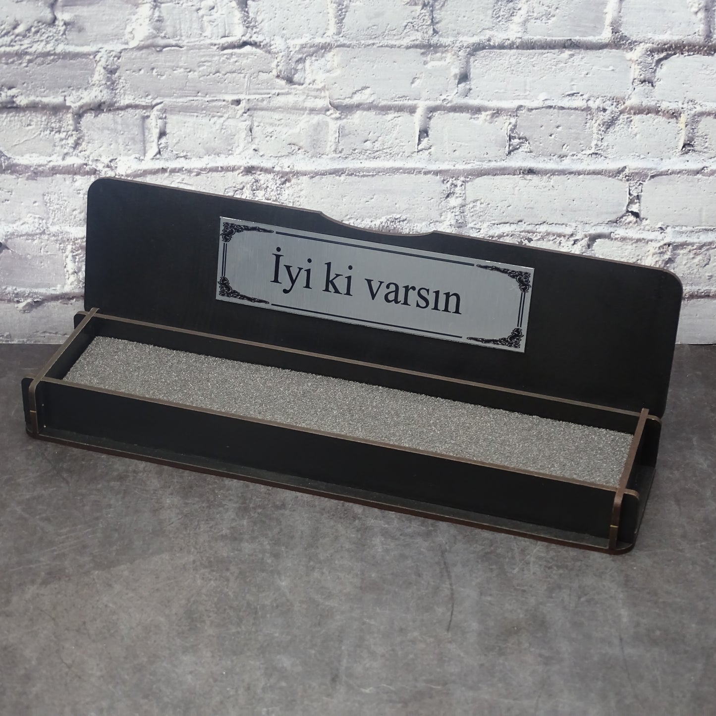 Kehribar Tesbih / Sikma Tesbih Kutulu İsim Yazılı