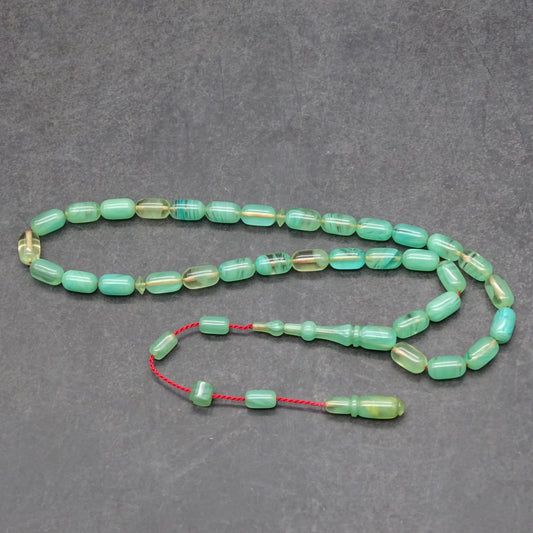 Kehribar Tesbih / Sikma Gebetskette Namen Gravur mit Box