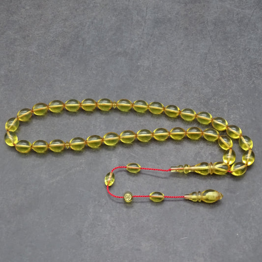 Kehribar Tesbih / Sikma Gebetskette Namen Gravur mit Box