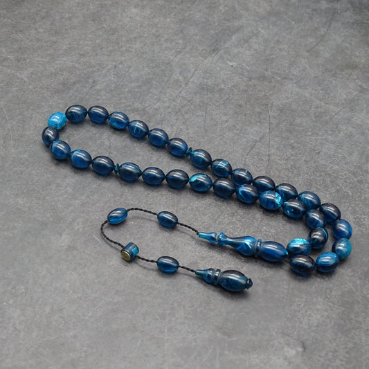 Kehribar Tesbih / Sikma Gebetskette Namen Gravur mit Box