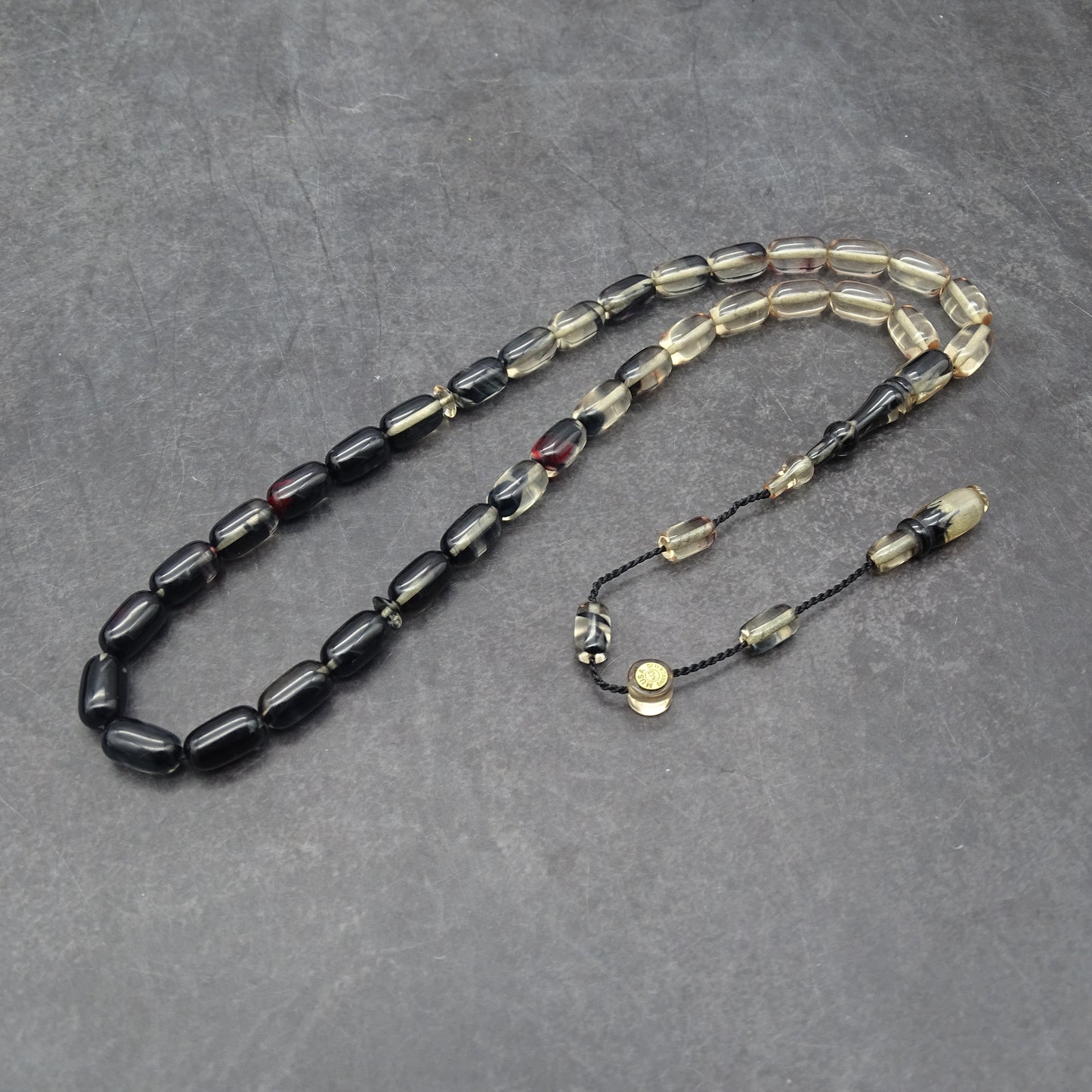 Kehribar Tesbih / Sikma Tesbih Kutulu İsim Yazılı