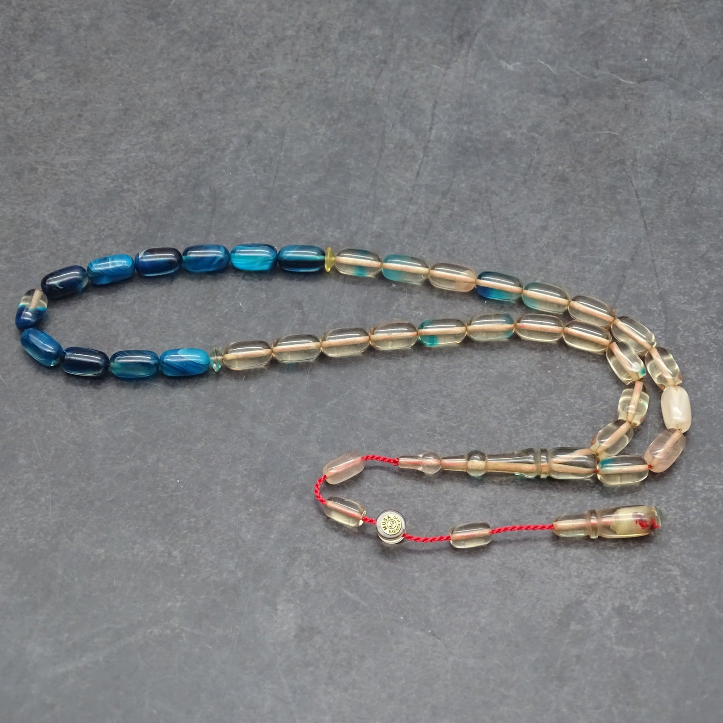 Kehribar Tesbih / Sikma Tesbih Kutulu İsim Yazılı