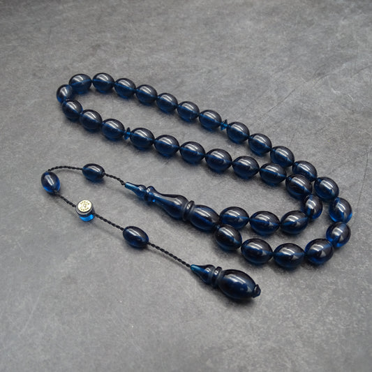 Kehribar Tesbih / Sikma Tesbih Kutulu İsim Yazılı