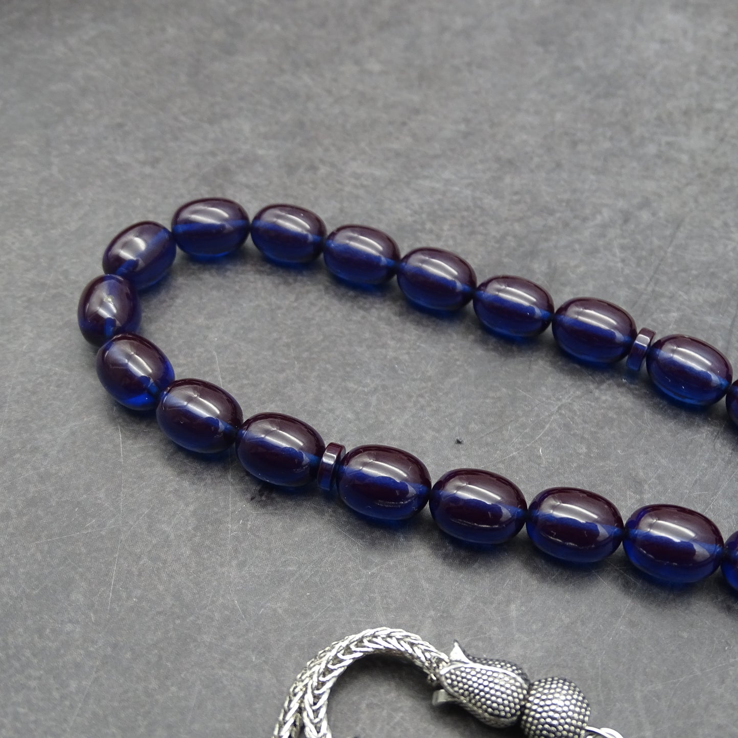 Kehribar Tesbih / Sikma Tesbih Kutulu İsim Yazılı