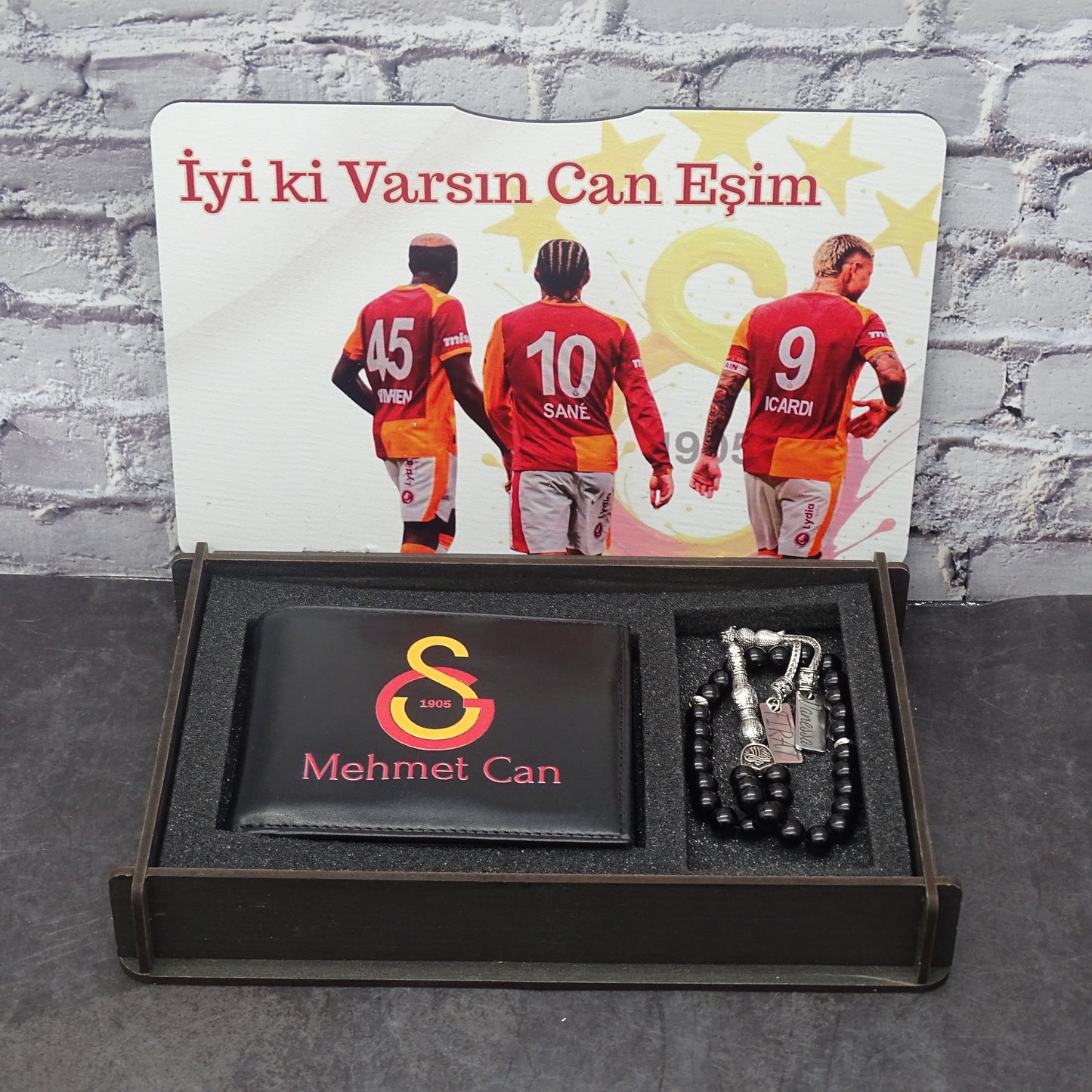 Tesbih Seti Kişiye Özel Cüzdanlı Erkek