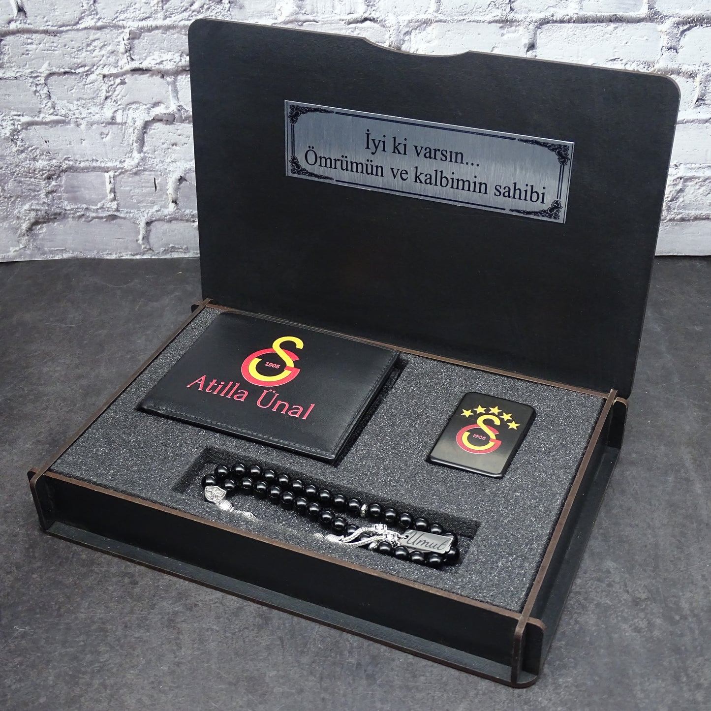 Tesbih Geschenkset Für Männer Mit Geldbörse (Galatasaray)