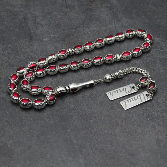 Personalisierte Gebetskette (Tesbih) – Zamak-Guss