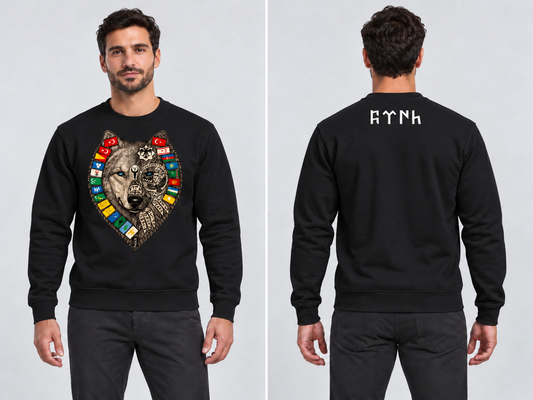 Sweatshirt Schwarz BOZKURT