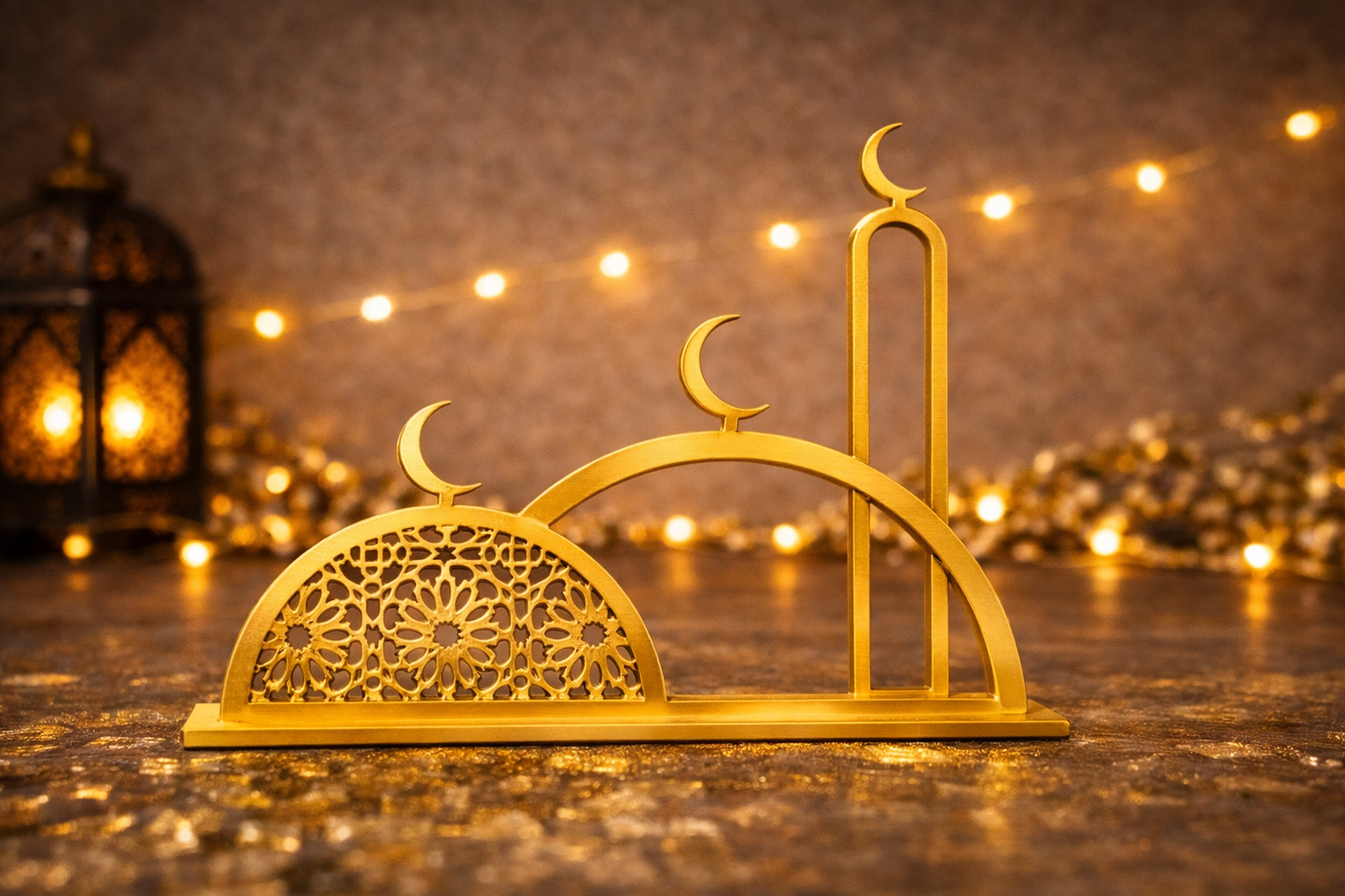 Goldene Islamische Tischdekoration, ramadan deko