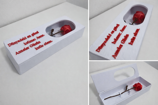 Personalisierte Rosenbox