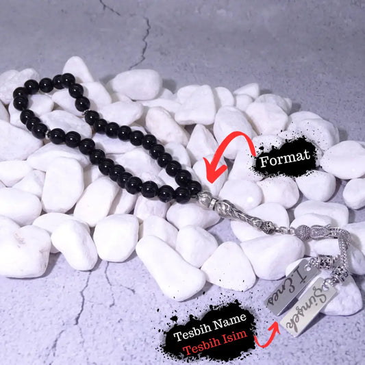 Tesbih aus Naturstein mit Box