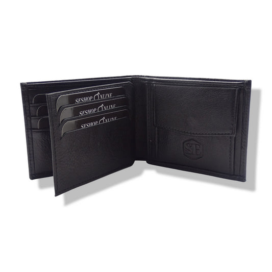 Ahşap Kutulu Kazınmış Deri Cüzdan Çanta Cüzdan