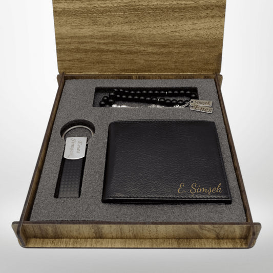 Tesbih Geschenkset Für Männer Mit Geldbörse, Schlüsselanhänger