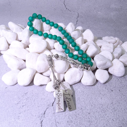 Kutulu doğal taş tesbih