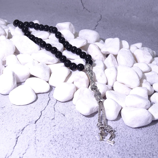 Tesbih / Gebetskette mit Namen Gravur aus Naturstein