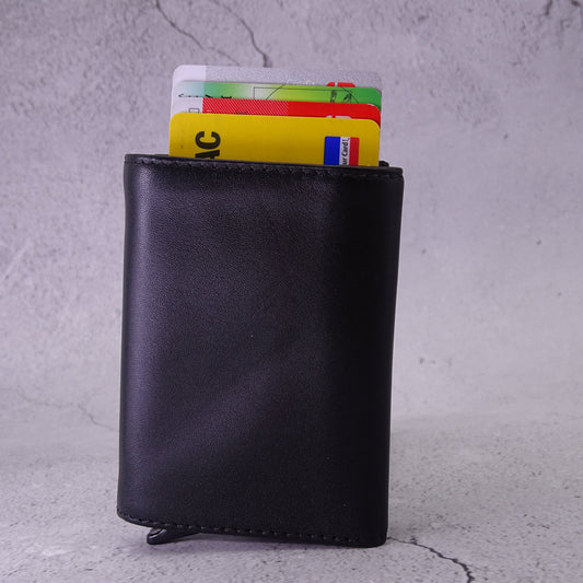 Favori Takım Cüzdanı Kart Çıkarma Mekanizmalı Hakiki Deri Cüzdan