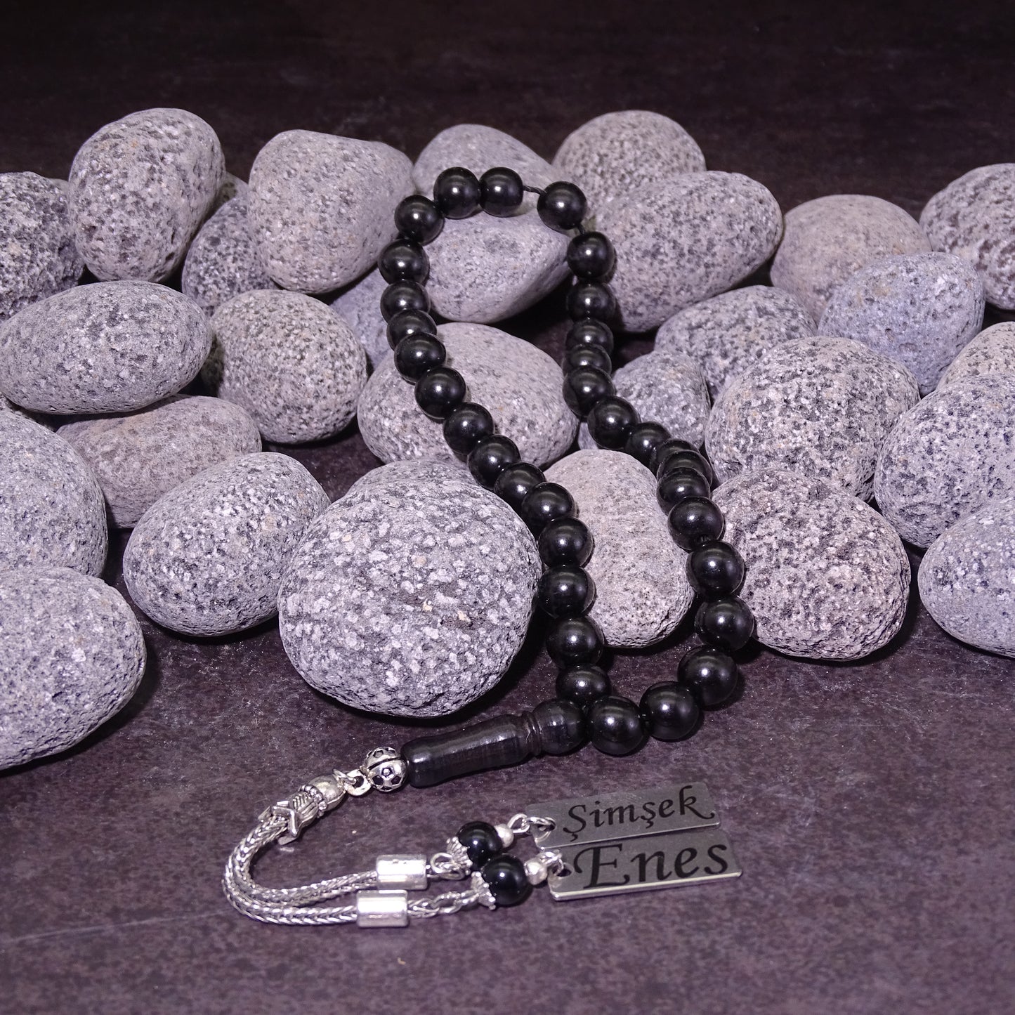 Oltu Tesbih Mit Namen und Box