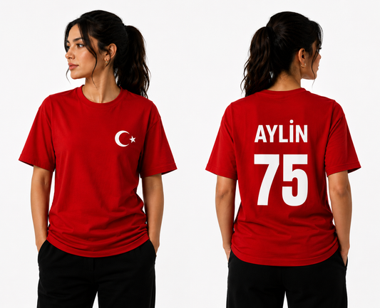 Türkiye Özel T-Shirt Personalisiert