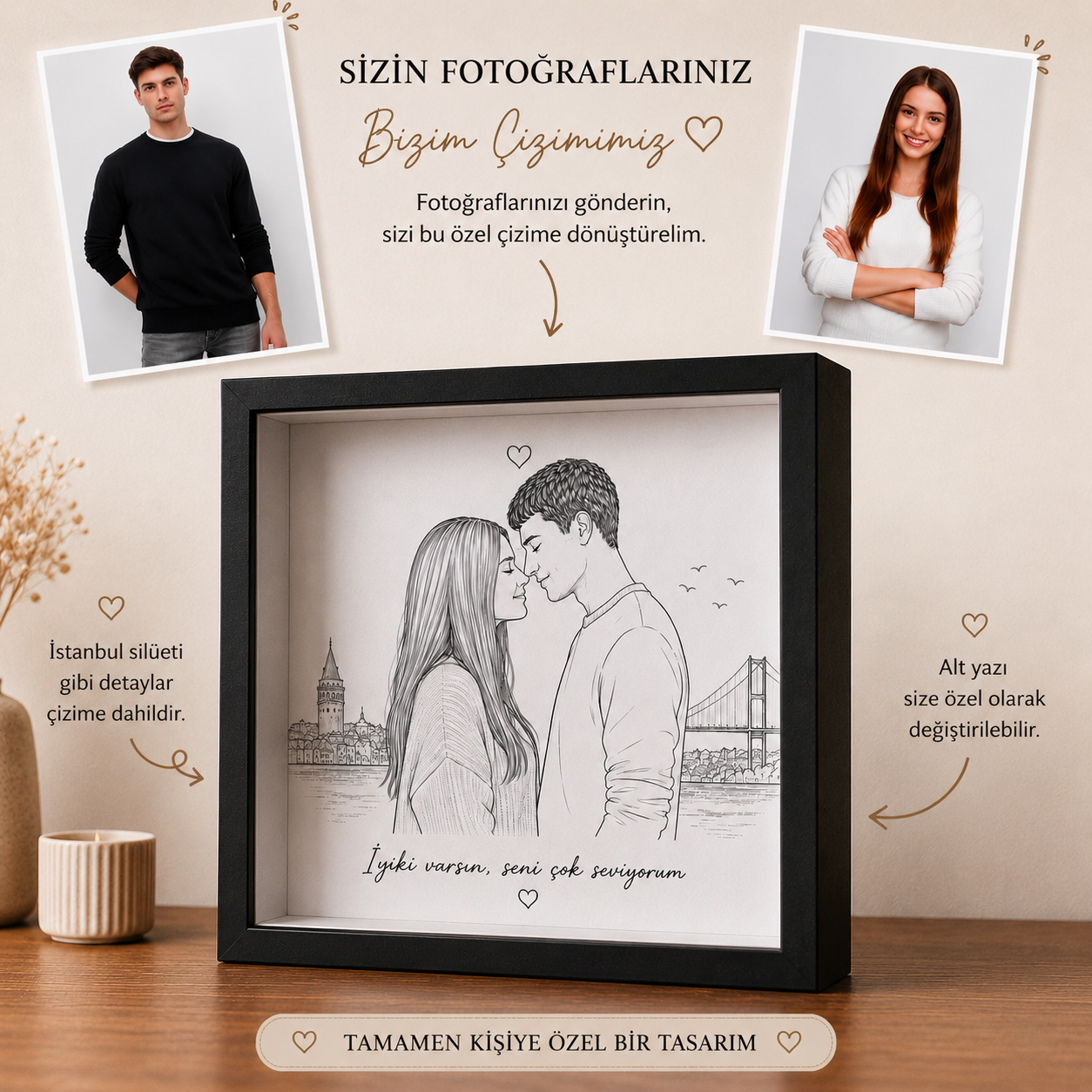 Kişiselleştirilmiş Akrilik Cam Albüm Kapağı