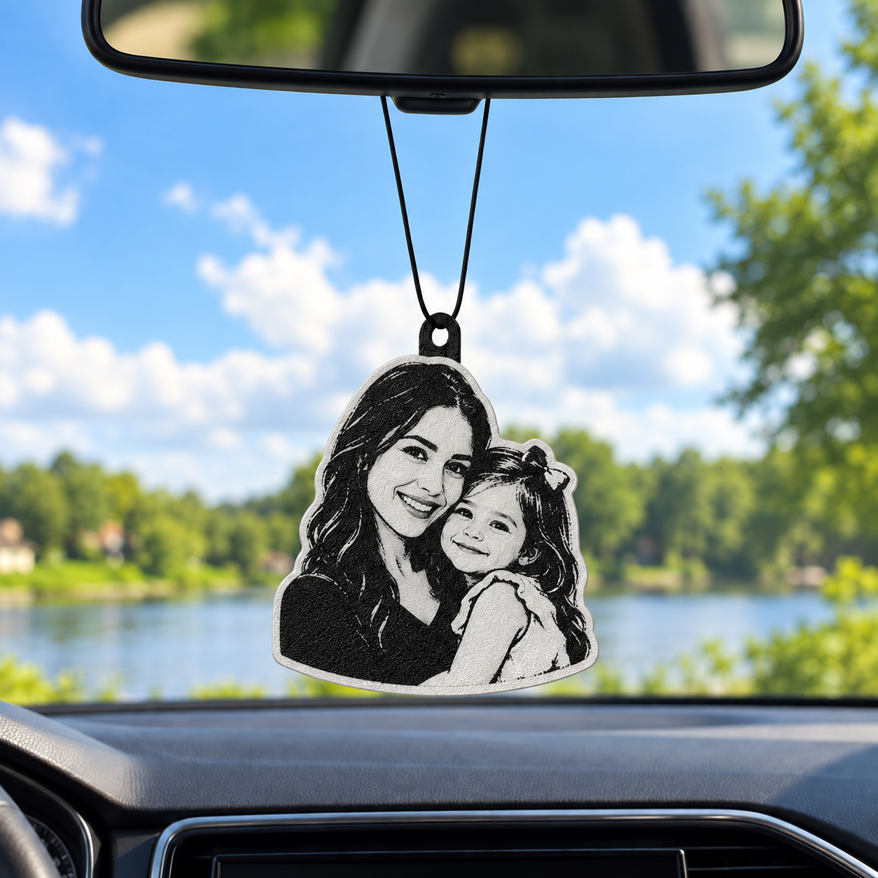Personalisierter Fotoanhänger fürs Auto