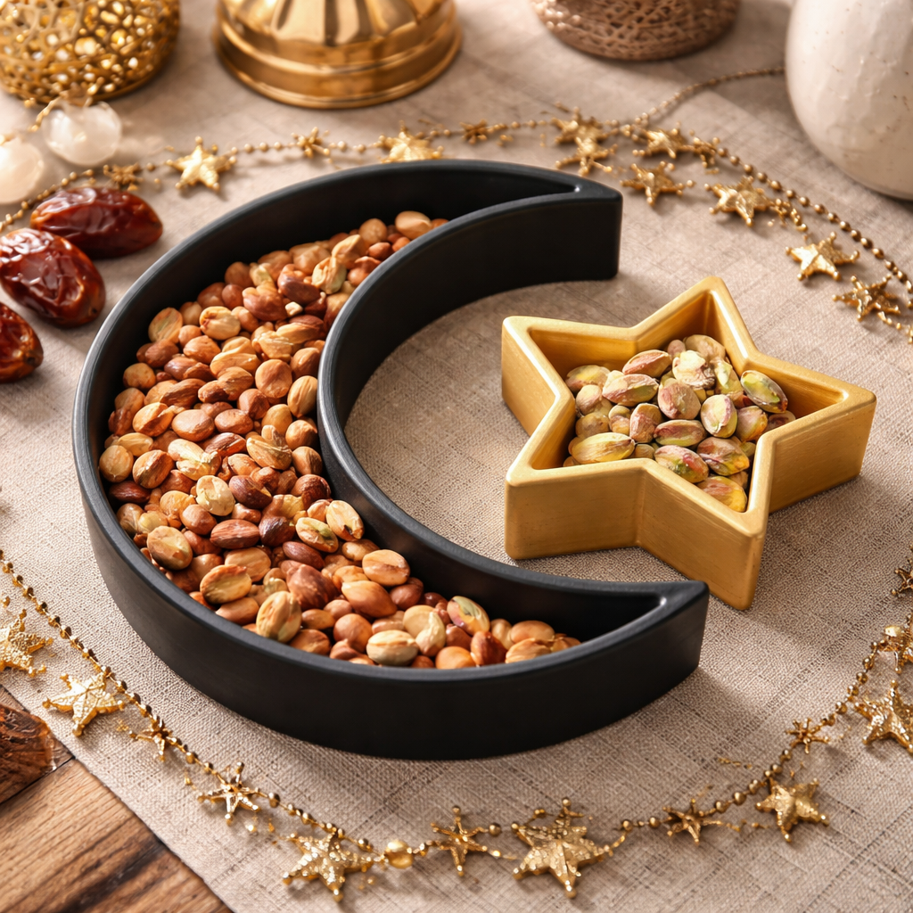 Hilal & Yıldız Sunum Seti –Schwarz & Gold