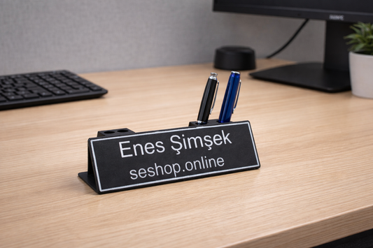 Personalisierter Schreibtisch-Namenshalter