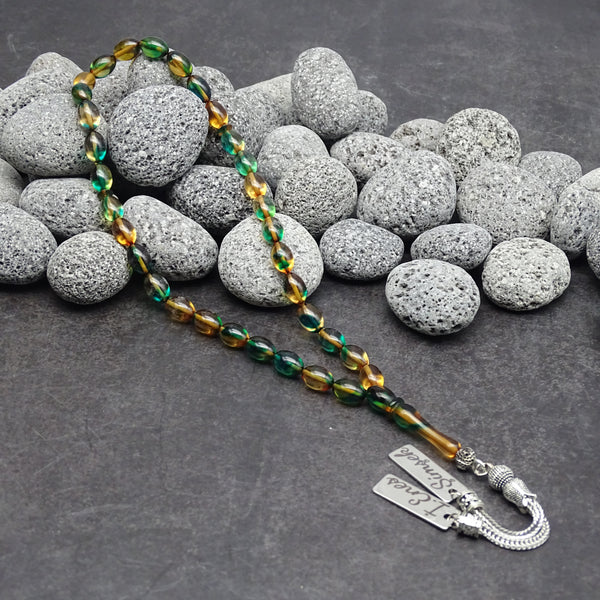 Kehribar Tesbih / Sikma Gebetskette Namen Gravur personalisiert