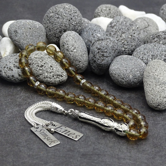 Zultanit Renk Değiştiren Değerli Taş Tesbih Hediye Kutusuyla 