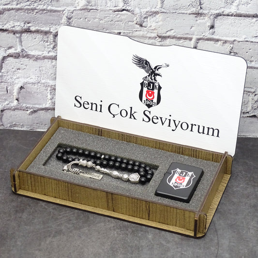 Personalisierte Tesbih Mit Box Besiktas