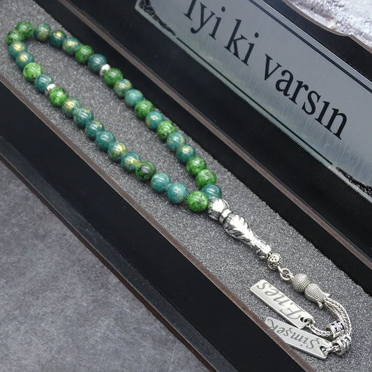 Kutu ile Kişiselleştirilmiş Doğal Taş Tesbih