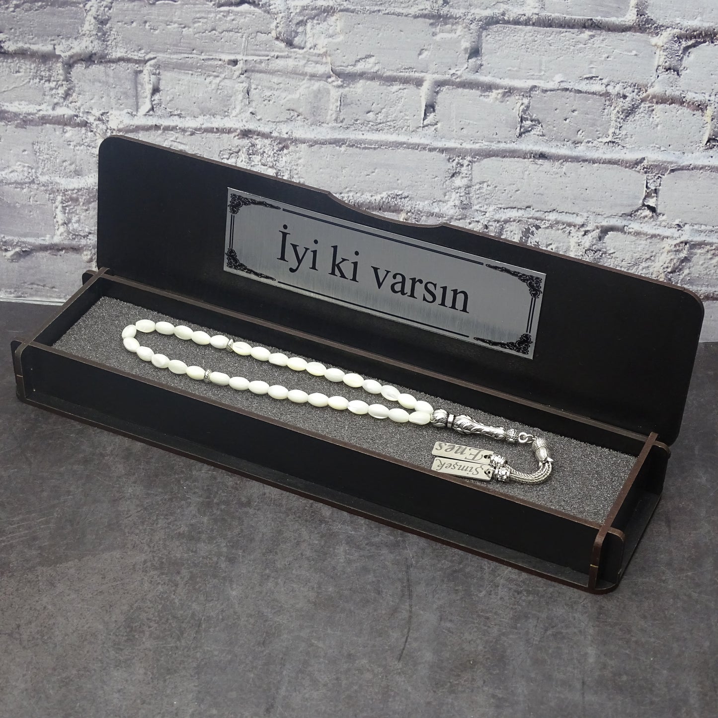 Zultanit Renk Değiştiren Değerli Taş Tesbih Hediye Kutusuyla 