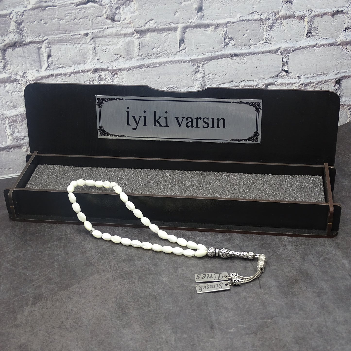 Zultanit Renk Değiştiren Değerli Taş Tesbih Hediye Kutusuyla 