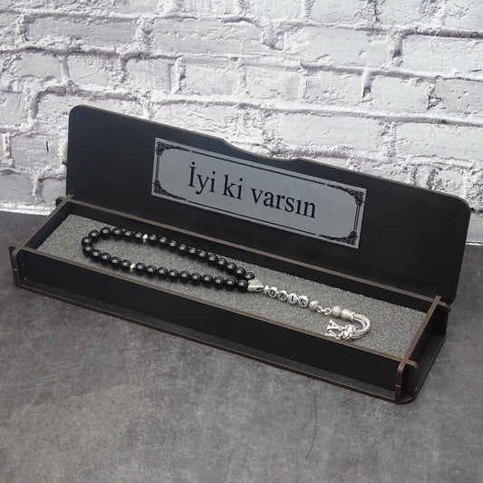 Namen Tesbih aus Naturstein mit Box