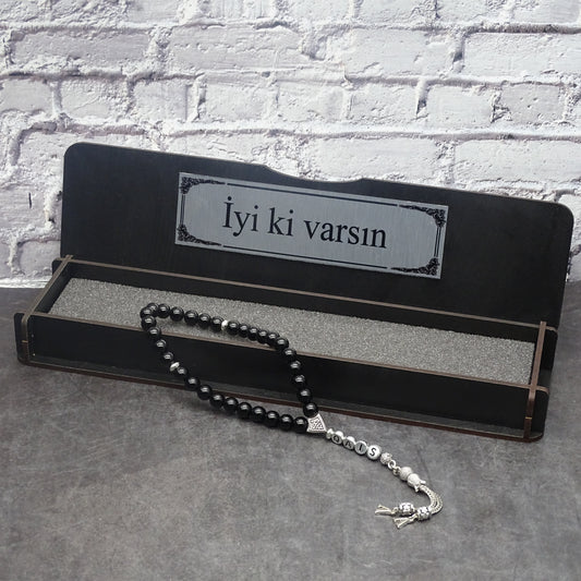 Namen Tesbih aus Naturstein mit Box