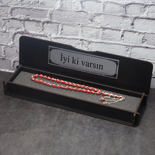 Silber Tesbih mit Geschenkbox