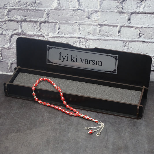 Silber Tesbih mit Geschenkbox