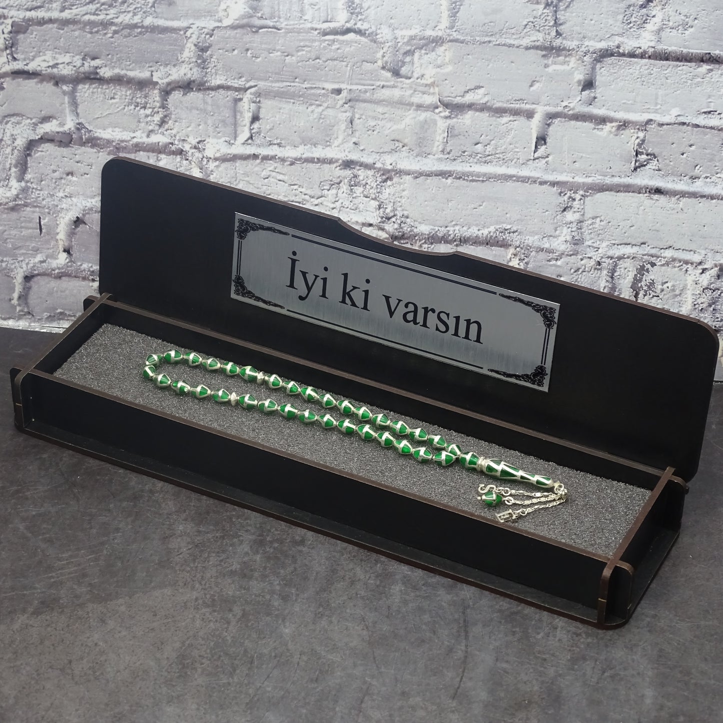 Silber Tesbih mit Geschenkbox