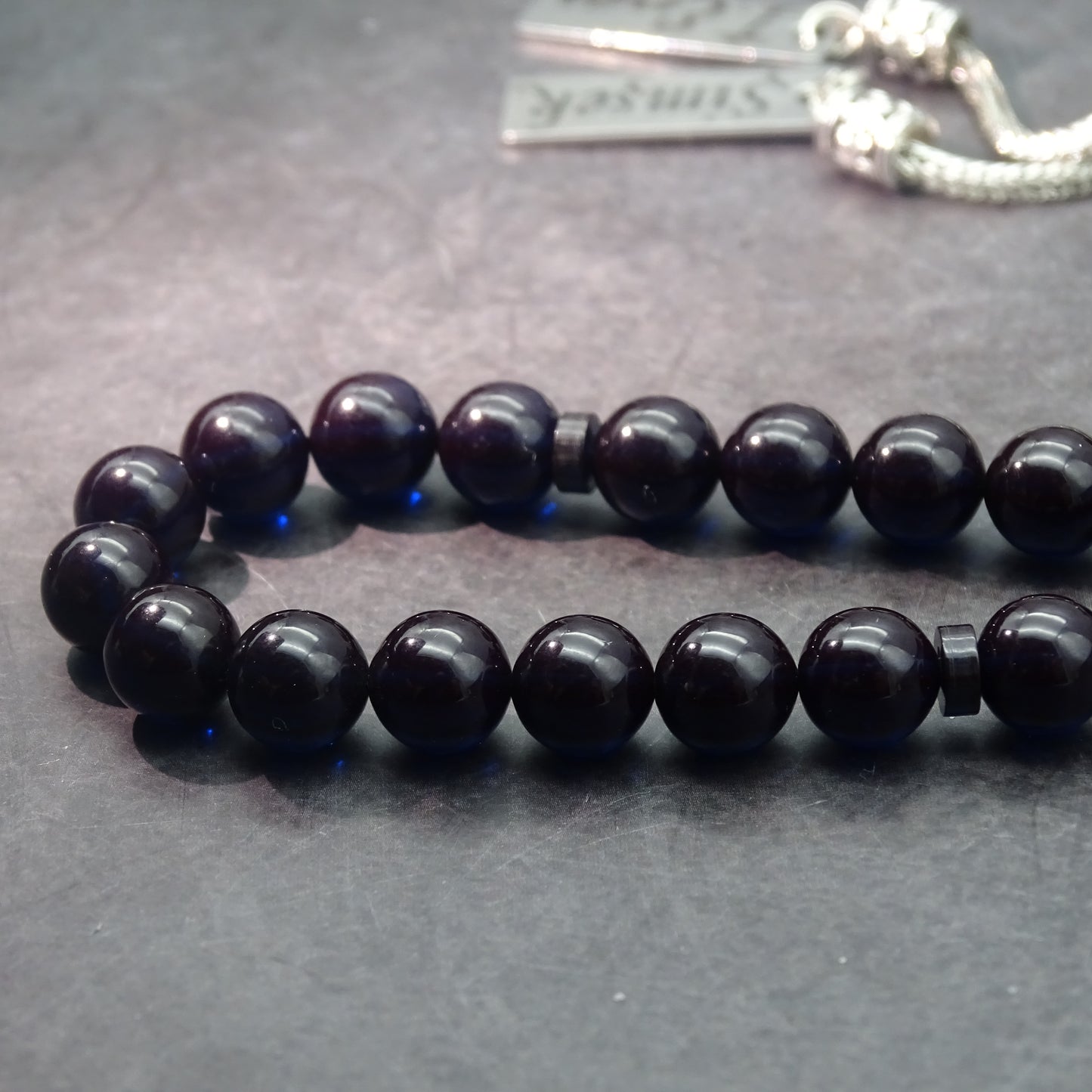 Kehribar Tesbih / Sikma Tesbih Kutulu İsim Yazılı