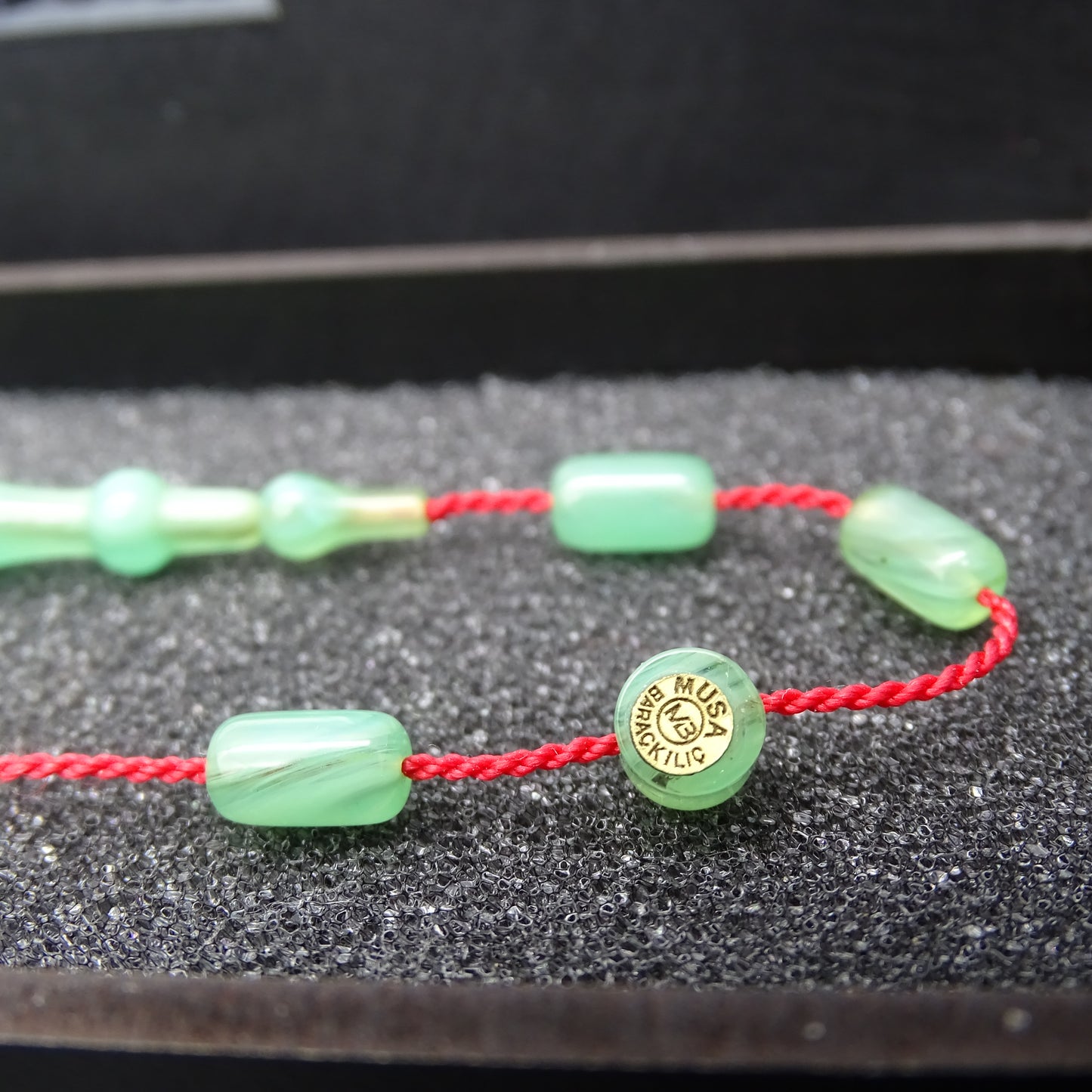 Kehribar Tesbih / Sikma Tesbih Kutulu İsim Yazılı