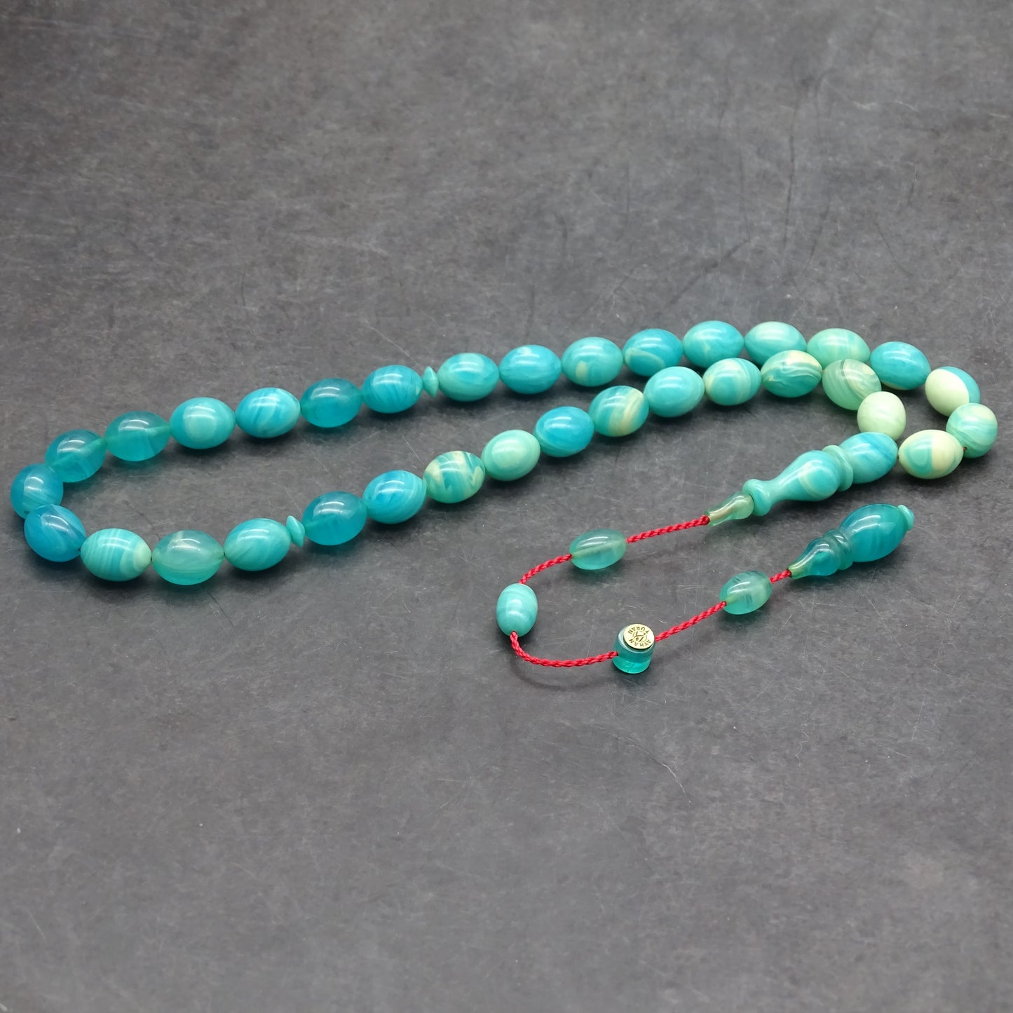 Kehribar Tesbih / Sikma Gebetskette Namen Gravur mit Box