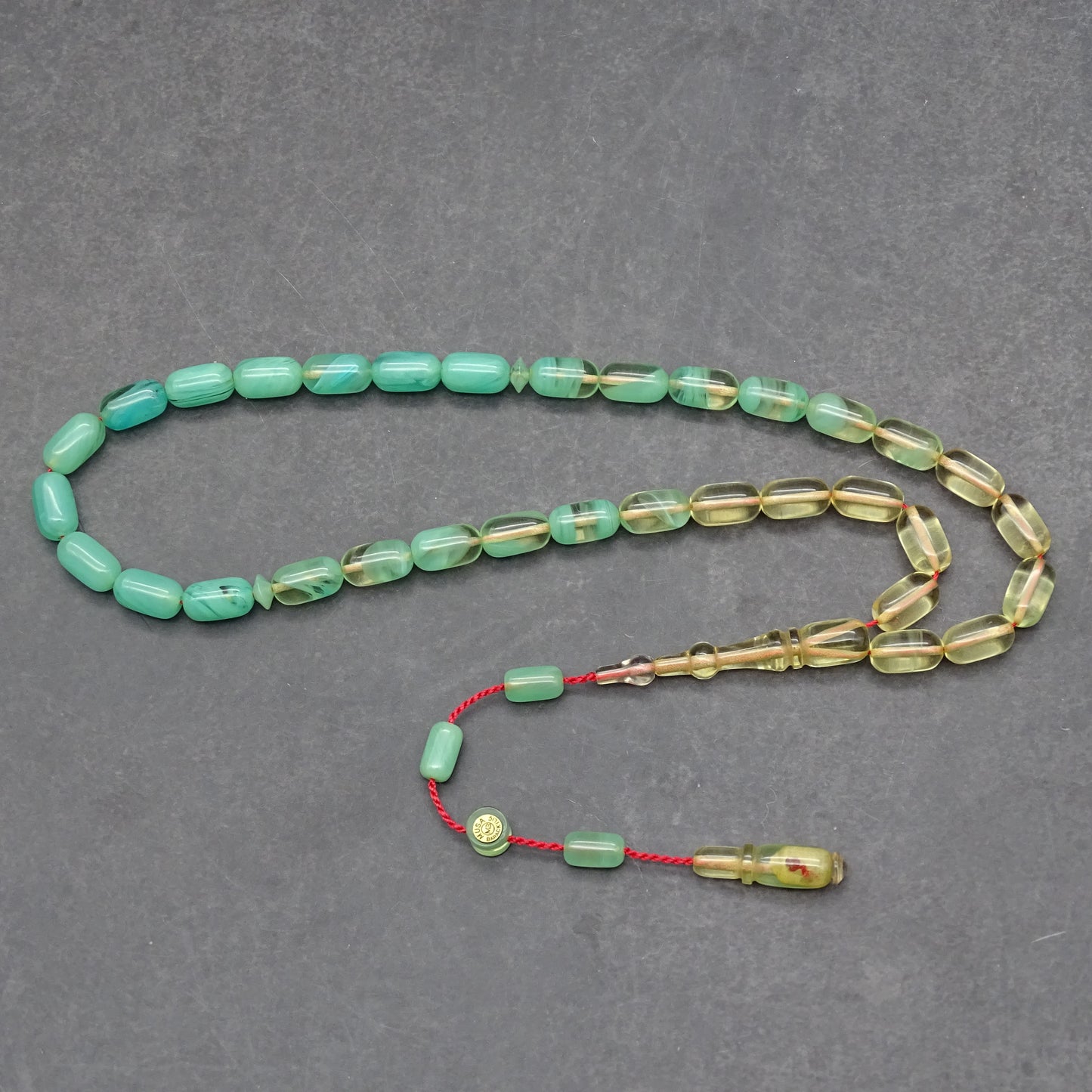 Kehribar Tesbih / Sikma Tesbih Kutulu İsim Yazılı