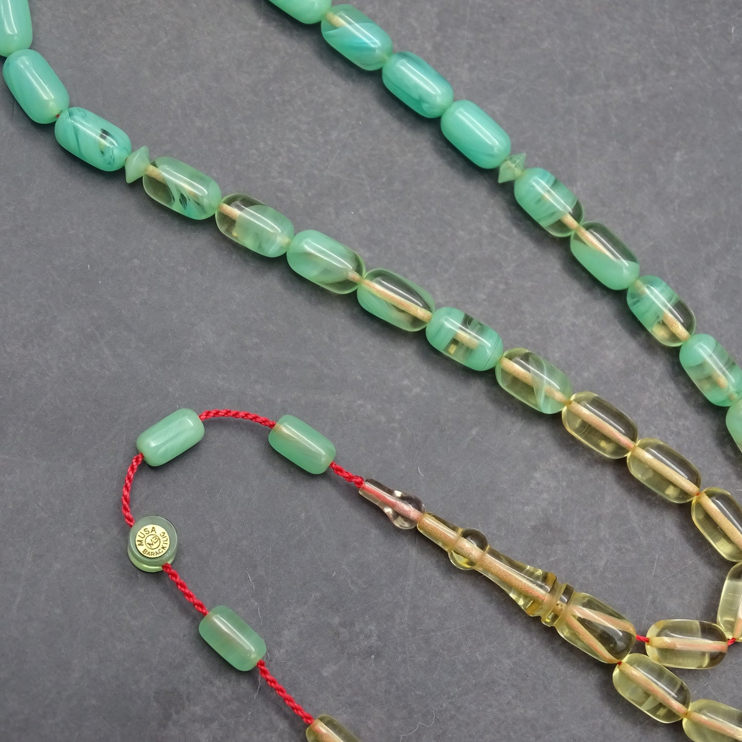 Kehribar Tesbih / Sikma Tesbih Kutulu İsim Yazılı