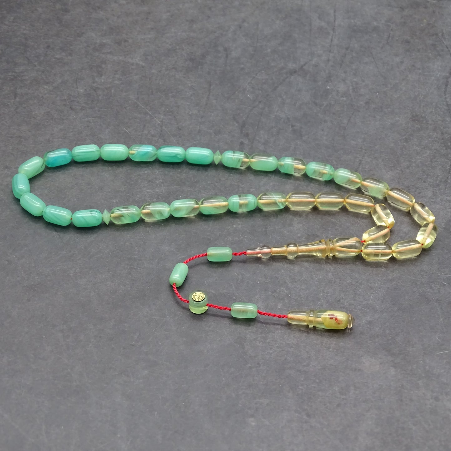 Kehribar Tesbih / Sikma Tesbih Kutulu İsim Yazılı