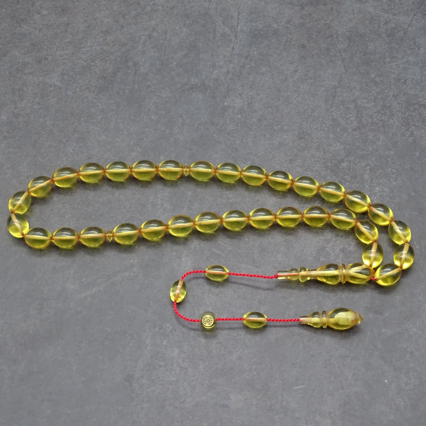 Kehribar Tesbih / Sikma Tesbih Kutulu İsim Yazılı